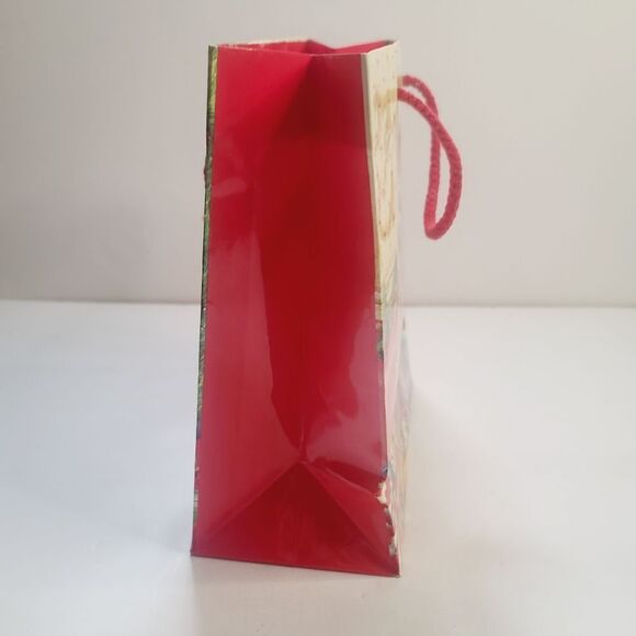 Vintage 90s Cute Teddy Bear Plush Christmas Gift Bag Red Tree Clown - Picture 2 of 10